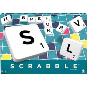 Mattel Games Scrabble Klassiek kruiswoordspel voor volwassenen en kinderen, Franse versie, letterspel voor 2 tot 4 spelers, speelgoed voor kinderen vanaf 10 jaar, Y9593