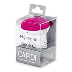 LED-nachtlampje CAPiDi rood voor stopcontacten met geïntegreerde schemeringssensor