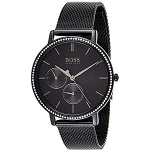 Hugo Boss Analoge kwarts dameshorloge - 32010610, zwart., riem