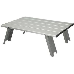 Aktive 52995 Draagbare klaptafel, campingtafel, lage campingtafel, 40 x 28,5 x 13 cm, inclusief tas voor eenvoudig transport, campingtafel van aluminium, campingaccessoires en strand