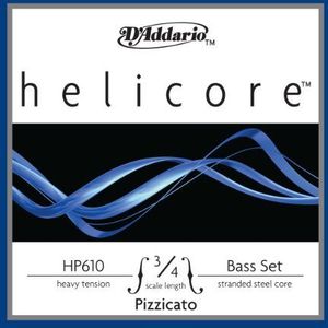 D'Addario Bowed D'Addario Helicore 3/4 Heavy Pizzato Contrabass snarenset