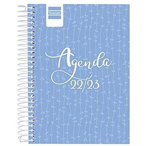 Finocam - Kalender 2022 2023 Cool 1 dag september 2022 - juni 2023 (leesbare cursus) + juli en augustus samenvatting Spaansblauw