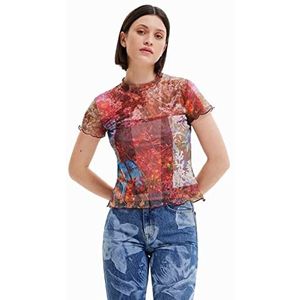 Desigual t-shirt dames, Materiaaloppervlak.