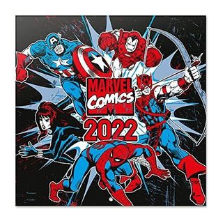 Grupo Erik - Kalender 2022 Marvel Comics – 12 maanden, wandkalender, januari tot december 2022, 30 x 60 cm, 6 talen, 1 poster inclusief, FSC CP22012 gecertificeerd