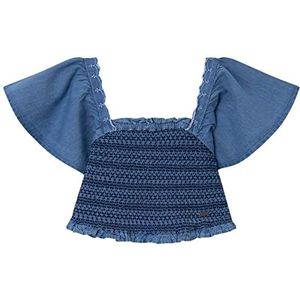 Pepe Jeans Sia Blouse, Bleu (Bay), 18 Years Fille