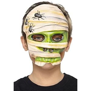Smiffys 56386 mama-masker voor jongens, wit en groen, Eén maat