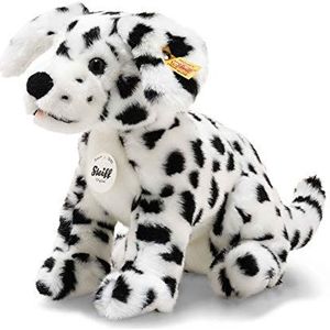 Steiff Origineel voor Lupi Dalmatiër honden, ca. 26 cm, pluche merk knop in het oor - voor baby's vanaf de geboorte, 076916, wit, zwart