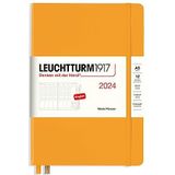 LEUCHTTURM1917 367836 Weekoverzicht, middelgroot, (A5) 2024, 12 maanden, Rising Sun, Engels