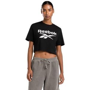 Reebok Reebok Id Big Logo T-shirt voor dames, zwart.