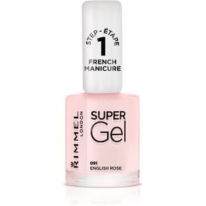 Rimmel London Super Gel French Manicure Nagellak, French manicure, 91 Engels Rose, 12 ml