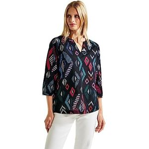 Cecil B344080 tuniek met print voor dames, Nachtblauw.