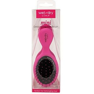 Cala Wet-n-dry Mini-haarborstel, Hot Pink