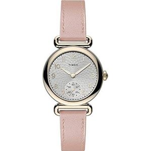 Timex Dames analoog horloge model 23, roze, armband, Roze, Armband