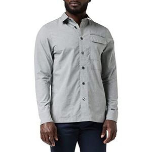 G-STAR RAW, Standaard overhemd met pennenzak voor heren, meerkleurig (Correct Winter Grey Htr C903-3800)
