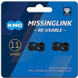 KMC Uniseks - volwassenen 11R DLC Black ketting 11 x zwart
