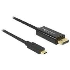 Delock 85256 - 2 m - USB type C - DisplayPort - mannelijk - mannelijk - goud