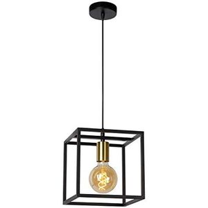 LUCIDE 00424/01/30 hanglamp, metaal, E27, 40 W, zwart, mat goud