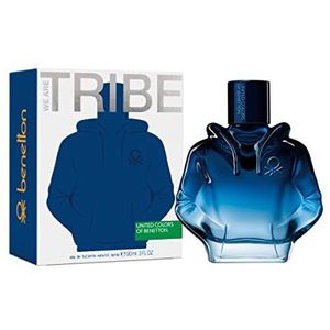 United Colors of Benetton We Are Tribe Eau de Toilette for Men - Long Lasting - Young, Modern, Sporty and Casual Scent - Lavender, Wood, Amber en Fruity Notes - Ideaal voor Day Wear - 90 ml
