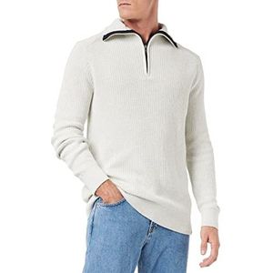 TOM TAILOR Sweater heren, 14341 - Light Medium Grey Melange, XL, 14341 - Light Medium Grey Melange