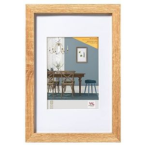 walther design EFX080E Fiorito Cadre en bois en verre synthétique Chêne clair 60 x 80 cm