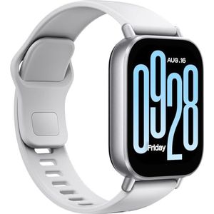 Xiaomi Redmi Watch 5 Active | Vierkante smartwatch met bluetooth-oproepen | Zilveren smartwatch met 2 inch lcd-display | Hartslagmeter | 18 dagen batterijduur | 100 modi