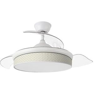 Eden pulse Plafondventilator, wit, 72 W, 7200 lm, 108D, 3 bladen, selecteerbare temperaturen, 39/54 x 49/108 cm