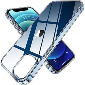 Syncwire Hoes voor iPhone 12 Mini 5.4 inch - transparante krasbestendige beschermhoes, valbescherming siliconen telefoonhoes met robuuste harde PC achterkant, anti-geel & valbescherming