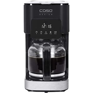 Caso Coffee Taste and Style koffiezetapparaat met permanent filter, 1,5 l, optimale brouwtemperatuur 92-96 °C, druppelstop, geoptimaliseerde zetkop, roestvrij staal, 12 kopjes