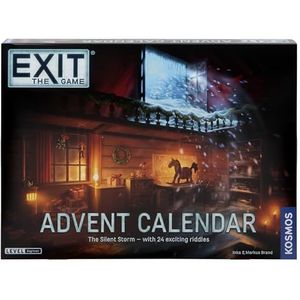 Thames & Kosmos - EXIT: Advent Calendar – The Silent Storm – Niveau: 2/5 – Uniek ontsnappingsspel – Puzzel oplossen strategie bordspellen voor volwassenen en kinderen, vanaf 10 jaar -