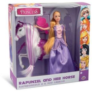 Grandi Giochi GG03023 prinses Rapunzel met zijn majestueuze paard