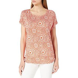 Gerry Weber Casual T-shirt voor dames, rood/oranje/ecru/wit