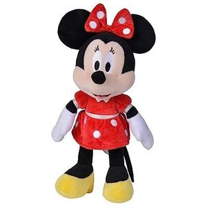 Disney - Minnie Mouse - Red Dress - 25 cm - Pluche - Rood - Alle leeftijden - Knuffel