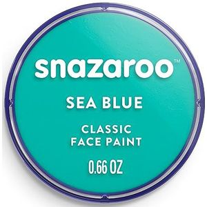 Snazaroo - Verf voor gezicht en lichaam, make-up voor gezicht en vermomming, voor kinderen en volwassenen, blush 18 ml, kleur laguneblauw