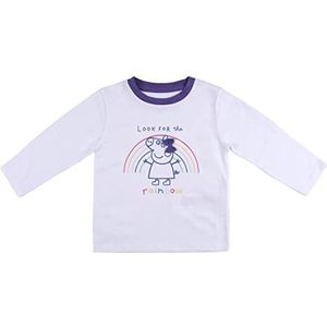 SuperMoments Peppa Pig-Licencia Oficial Nickelodeon Camiseta Bebe Niña Manga Larga Jongens T-Shirt Multicolor One Size, Meerkleurig