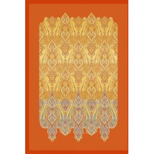Bassetti RAGUSA 9322026 sjaal, 100% katoen, 180 x 270 cm, goudkleurig