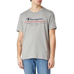 Champion Legacy Graphic Shop-New York S/S Crewneck T-shirt voor heren, Grijze tinten