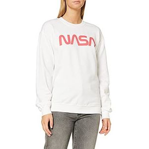 Brands In Limited NASA dameshoodie met modern logo, Wit (Wit Wht)