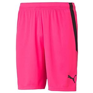 PUMA Teamliga Uniseks shorts voor volwassenen, roze/zwart (Neon Puma Black)