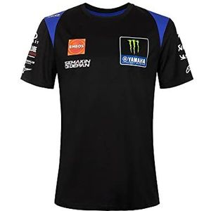 VR 46 Replica Yamaha Monster Team 2022 T-shirt Heren, zwart.