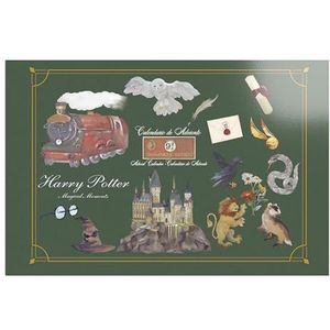 CYP Brands Harry Potter adventskalender, kalenders, geschenken, Kerstmis, groene kleur, officieel product
