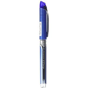 Pilot V7 Hi-Tecpoint balpen met vloeibare inkt met rubberen handgreep, 0,7 mm bal met blauwe inkt en 0,4 mm fijne lijnbreedte