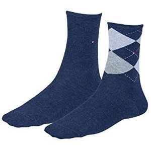 Tommy Hilfiger sokken (2 stuks) dames, Blauw (Jeans 356)