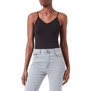 Vero Moda Vmjackie naadloze top GA Noos dames tanktop, nauwsluitend, zwart, S-M, zwart.