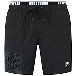 PUMA Utility Mid boardshorts voor heren, zwart.