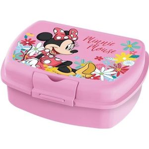 Disney Sandwich Box roze voor meisjes van kunststof Minnie nuttig om de snack buiten het huis mee te nemen