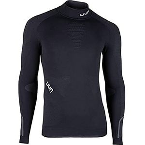 UYN Ambityon Uw Turtle Neck Heren Shirt met lange mouwen, krijtbord/zwart/wit