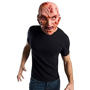 RUBIES - Accessoires voor volwassenen HORROR officieel kostuum - Freddy Krueger masker van pvc - één maat - voor Halloween-kostuum, kostuum voor volwassenen