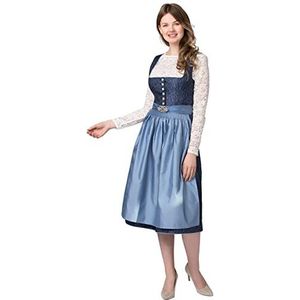 Stockerpoint Dirndl Leonora jurk, blauw, 40 dames, blauw, 38, Blauw