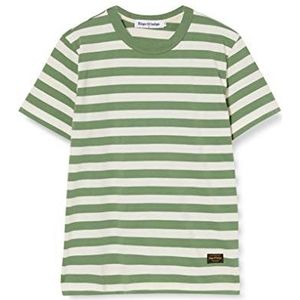 Kings Of Indigo Darius T-Shirt, Vert (Pear Green Stripe 7615), Medium Homme