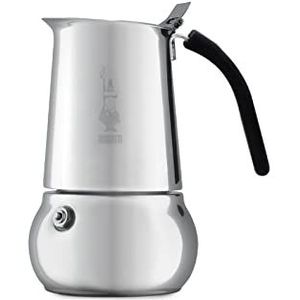 BIALETTI — Kitty koffiezetapparaat — 4 kopjes — 20cl — Alle warmtebronnen — Roestvrij staal - Niet compatibel met inductie